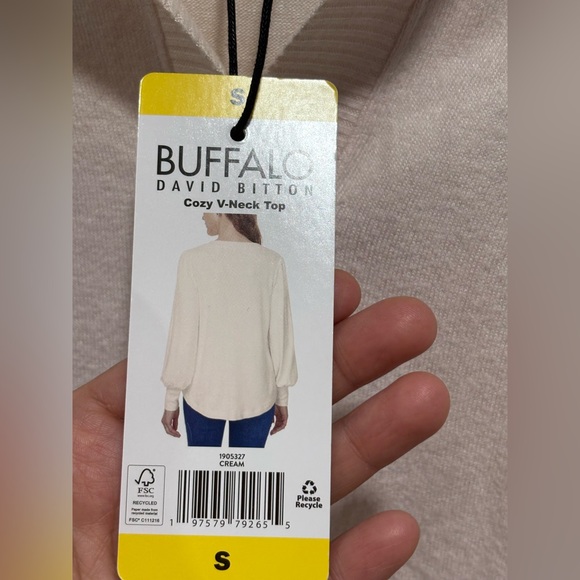 💚Buffalo David Bitton Women's Blush Long Sleeve Blouse 💚 - Picture 5 of 11